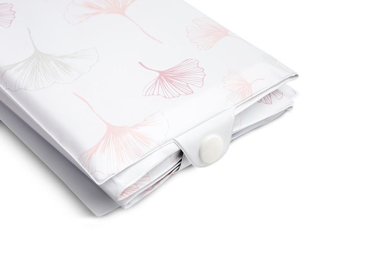 Sensillo, przewijak - mata turystyczna, nadruk botanical, róż