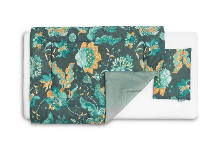 Sensillo, Velvet, Paradise, komplet do łóżeczka, szmaragdowy