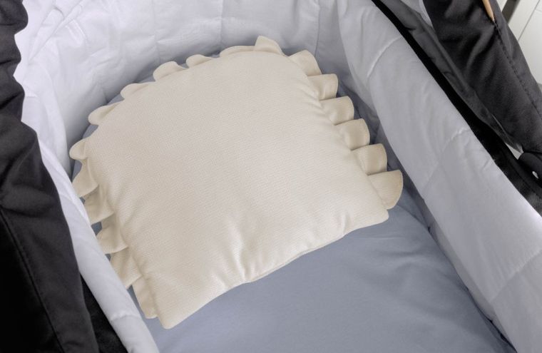 Sensillo, Velvet, poduszka z falbanką, kość słoniowa