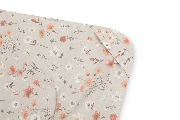 Sensillo, Velvet, rożek bloom beige, 75-75 cm