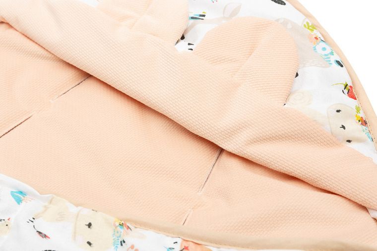 Sensillo, Velvet XL, otulacz do fotelika, piknik brzoskwiniowy