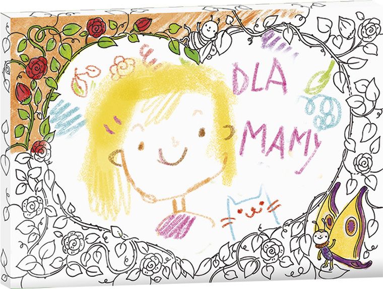 Serce. Kolorowanka ramka do zawieszenia