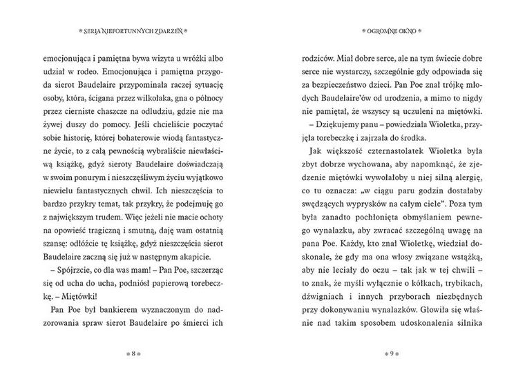 Seria niefortunnych zdarzeń. Tom 3. Ogromne okno