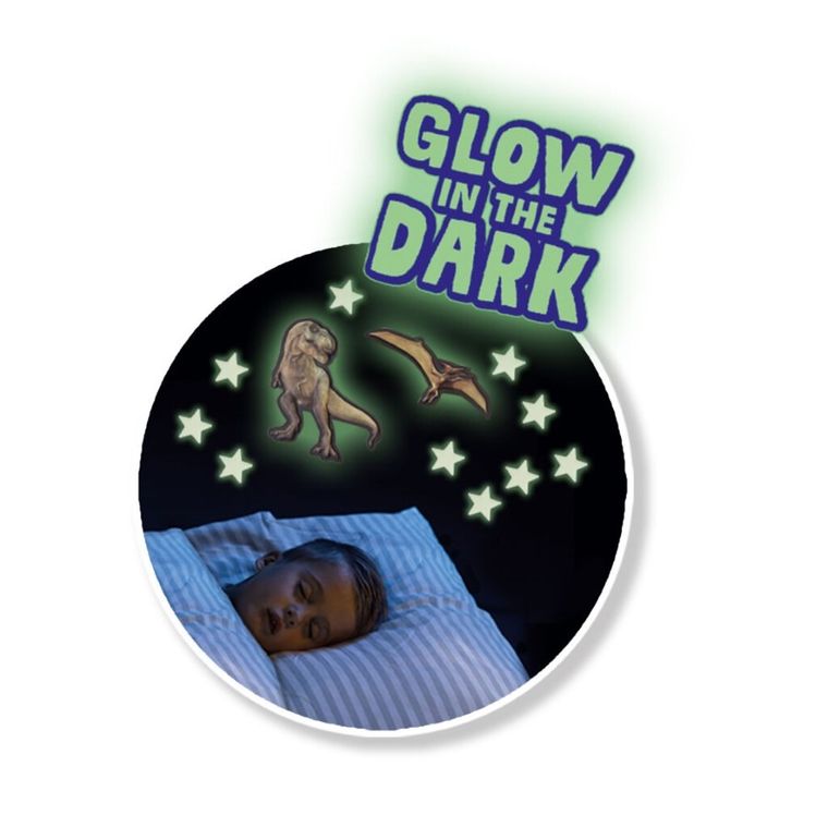 SES Creative, dinozaur T-rex i gwiazdki świecące w ciemności