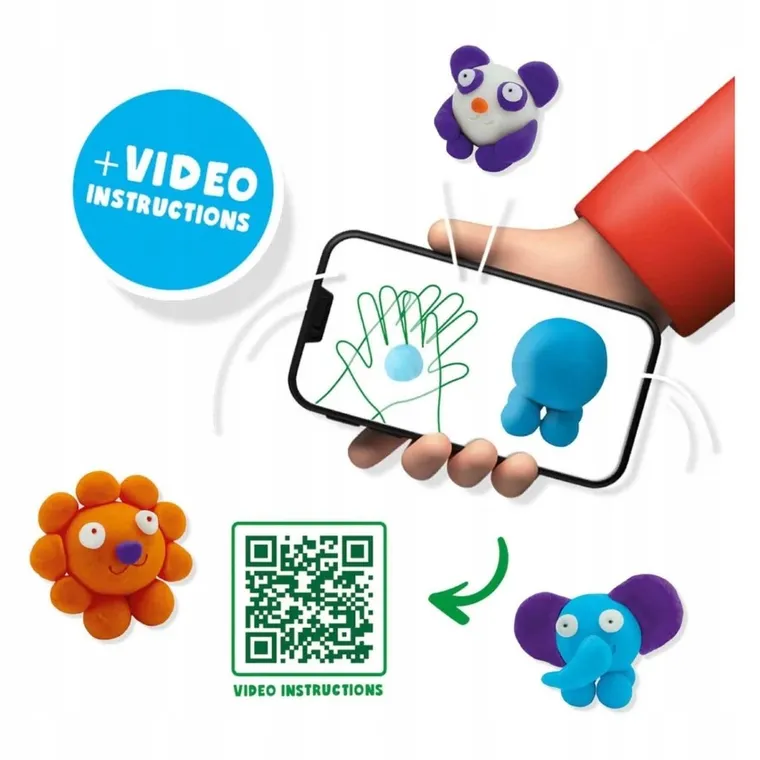 SES Creative, FunDo, ciastolina, dzikie zwierzęta, masa plastyczna