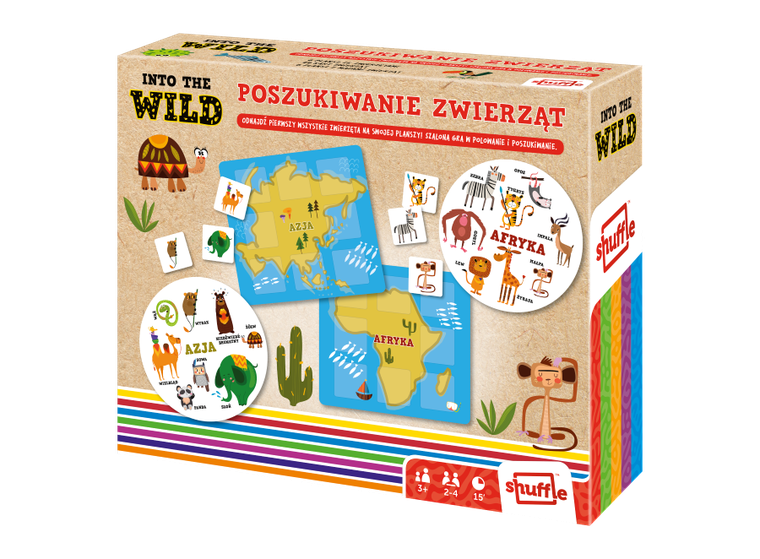 Shuffle, Into the Wild, Poszukiwanie zwierząt, gra edukacyjna