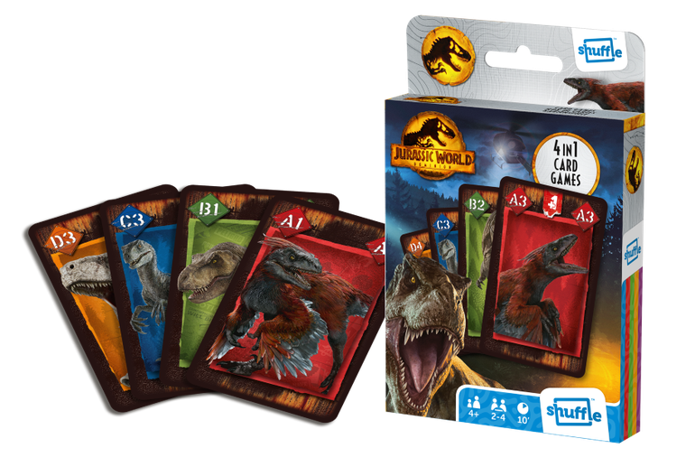 Shuffle, Jurassic World, gra karciana 4w1