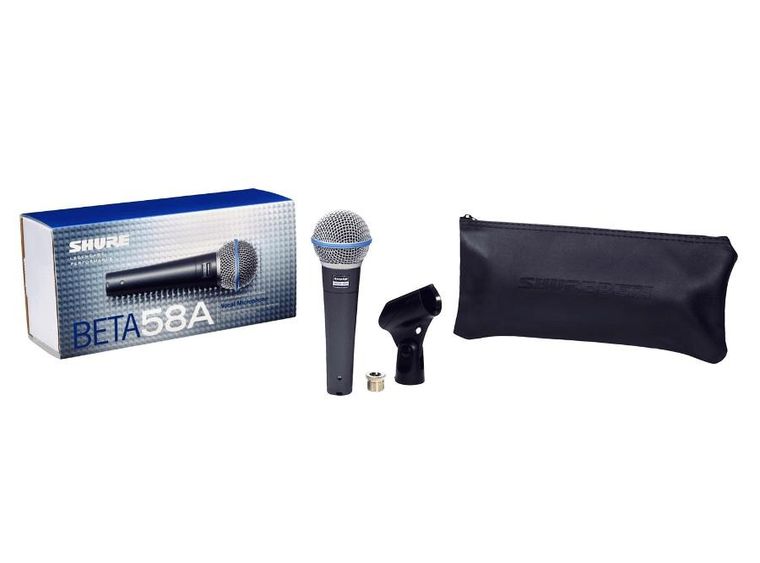Shure, Beta 58A, mikrofon dynamiczny, superkardioidalny, wokalny