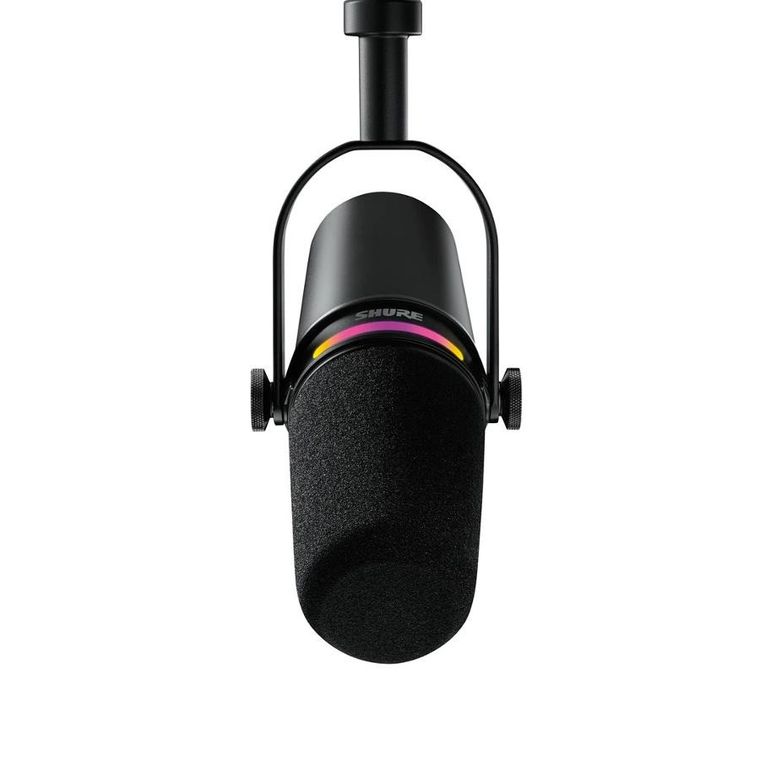 Shure, MV7+-K, mikrofon lektorski, wokalny ze złączem XLR/USB-C, czarny