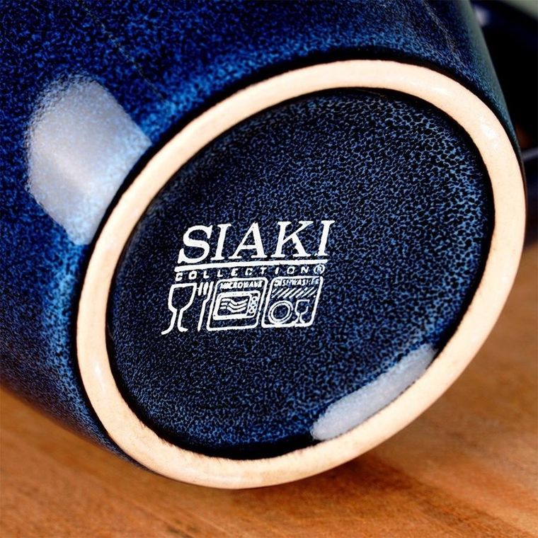 Siaki Collection, kubek, ceramiczny, granatowy, 350 ml