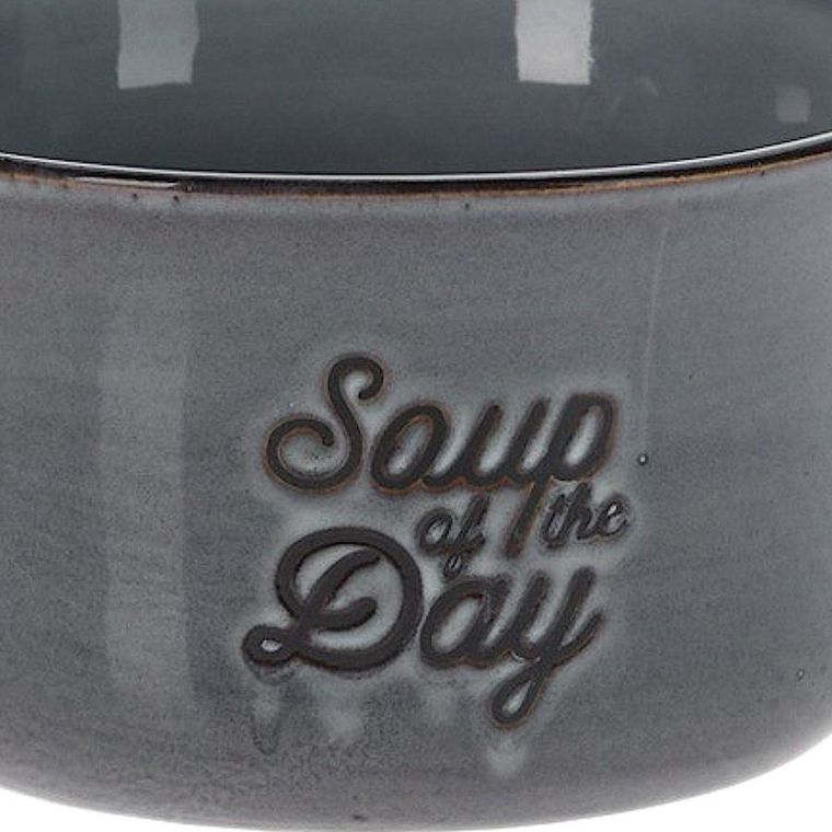 Siaki Collection, miska ceramiczna, szara, 650 ml