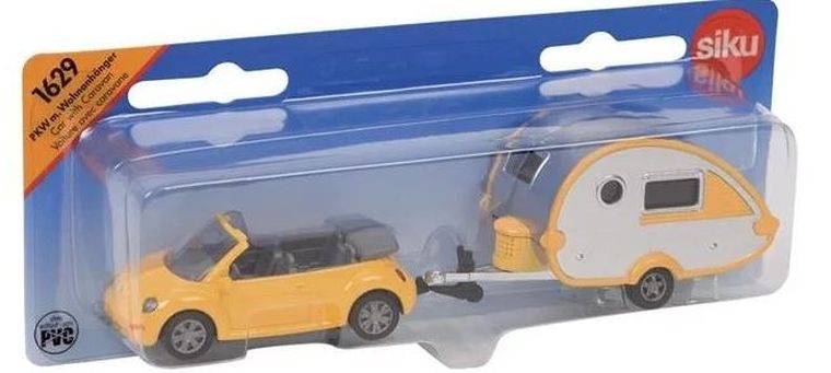 Siku, Samochód z przyczepą campingową, model pojazdu, 1629