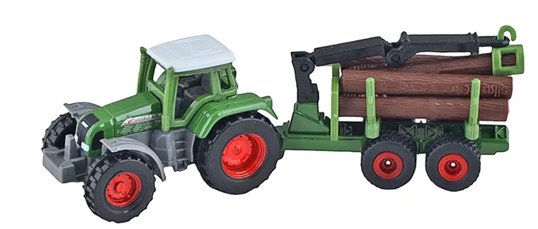Siku, Traktor z leśną przyczepą, model pojazdu, 1645