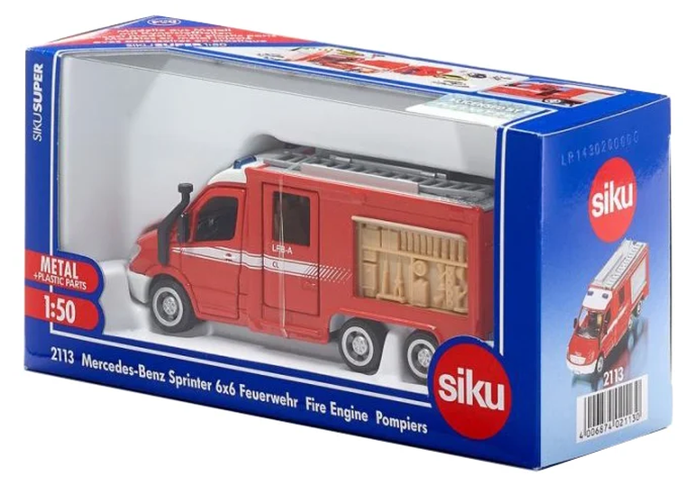 Siku, Wóz strażacki Mercedes-Benz Sprinter 6-6, model pojazdu, 2113