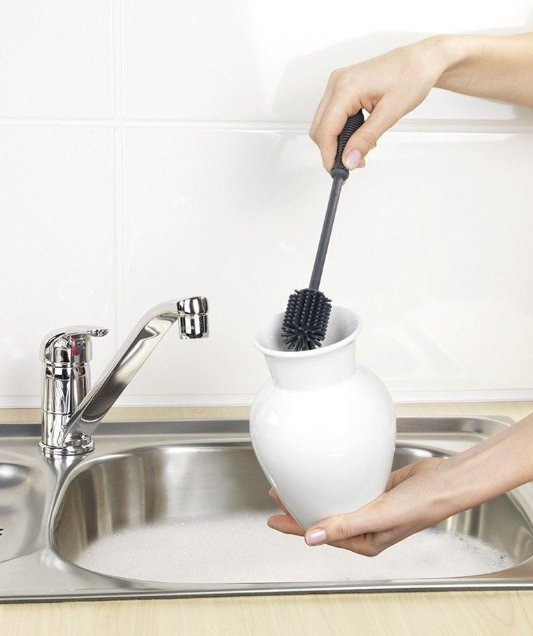 Silikonowa szczotka kuchenna do kubków, szklanek, 25 cm