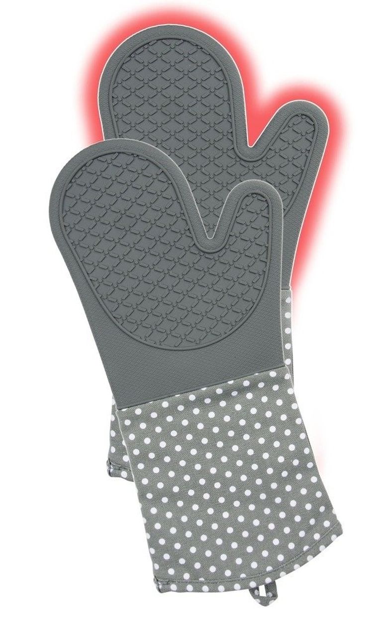 Silikonowe rękawice kuchenne, 2 szt.