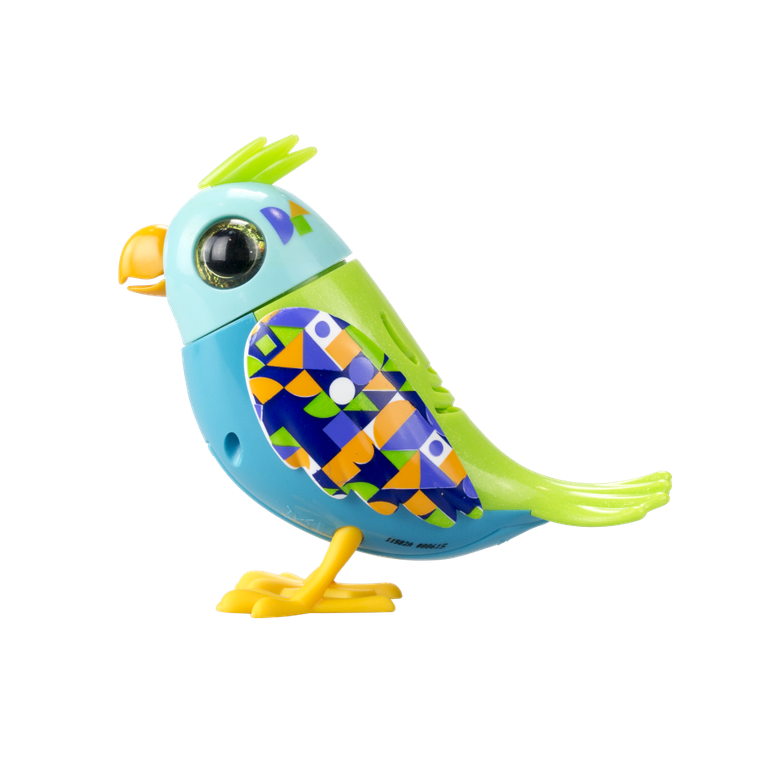 Silverlit, DigiBird, ćwierkający ptaszek, zabawka interaktywna, Blue