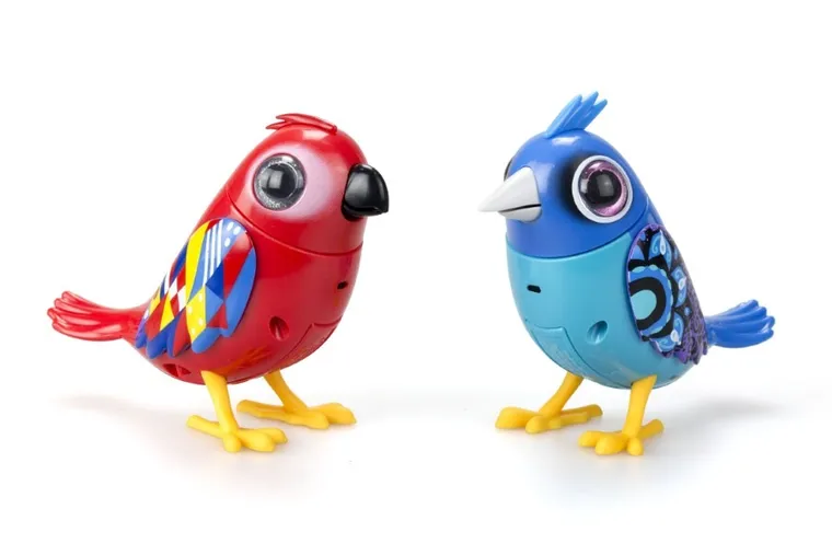 Silverlit, DigiBirds, ćwierkające ptaszki, zabawka interaktywna, 2 szt.