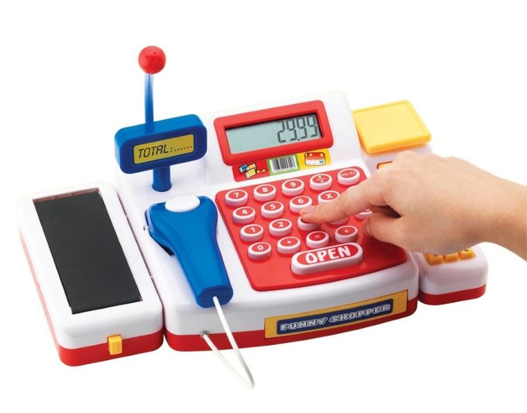 Simba, kasa sklepowa fiskalna dla dzieci z akcesoriami