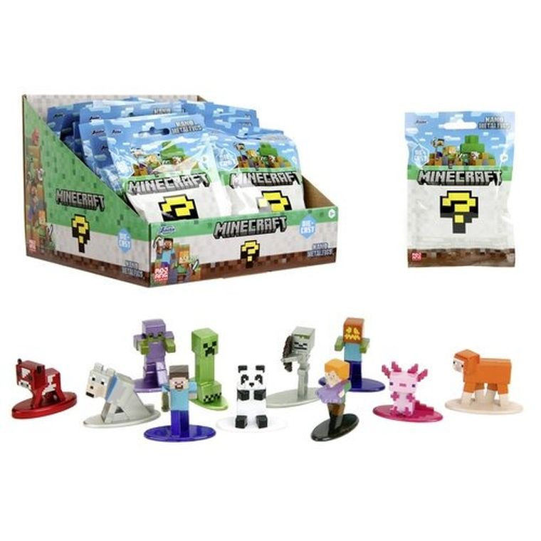 Simba, Minecraft, metalowa figurka kolekcjonerska, 4 cm, 1 szt.