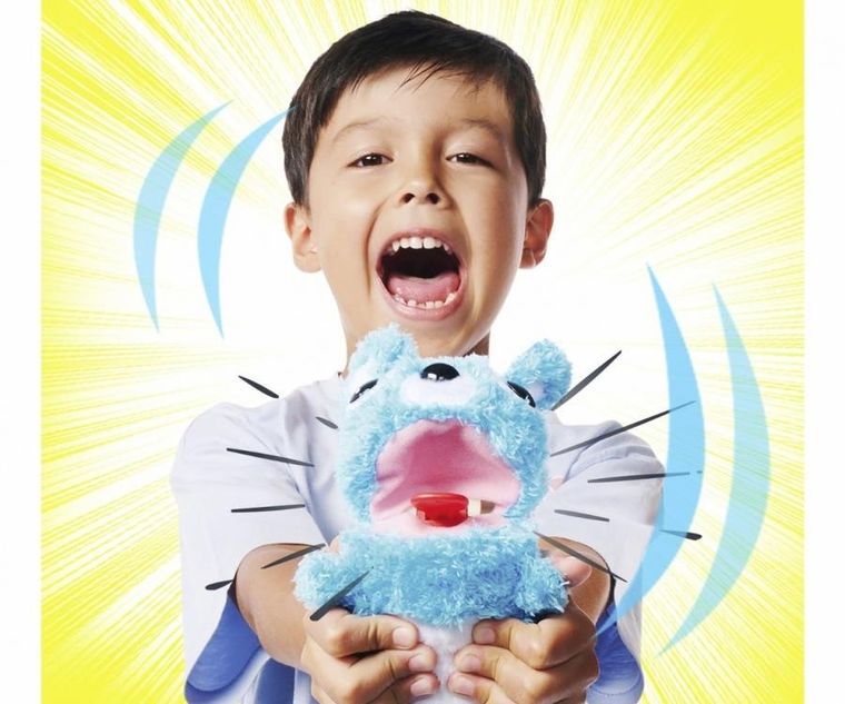 Simba, miś niebieski, maskotka interaktywna