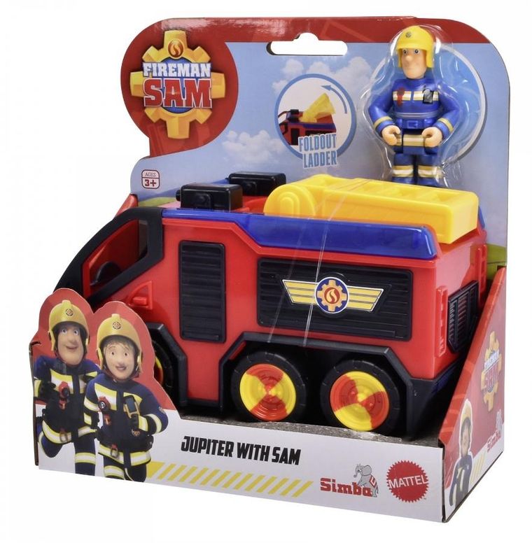 Simba, Strażak Sam, Jupiter Mini, pojazd z figurką
