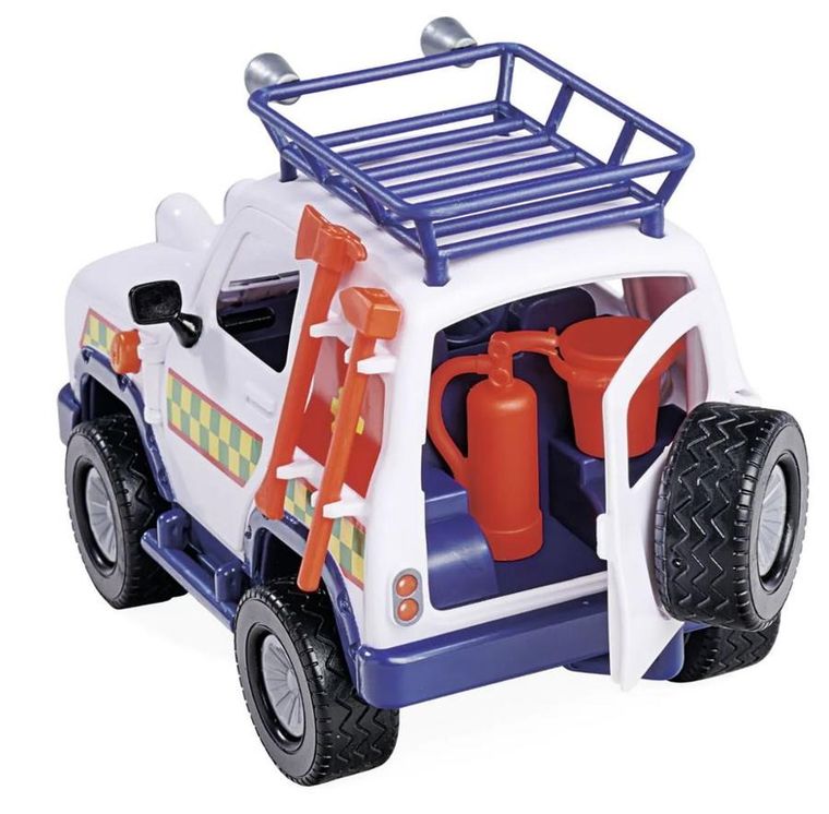 Simba, Strażak Sam, Ratownictwo weterynaryjne, pojazd z przyczepką i figurkami