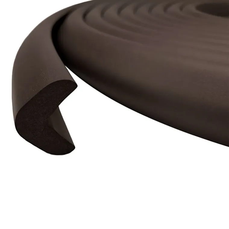 Sipo, piankowa taśma zabezpieczająca ostre krawędzie mebli, 2 metry, brązowa