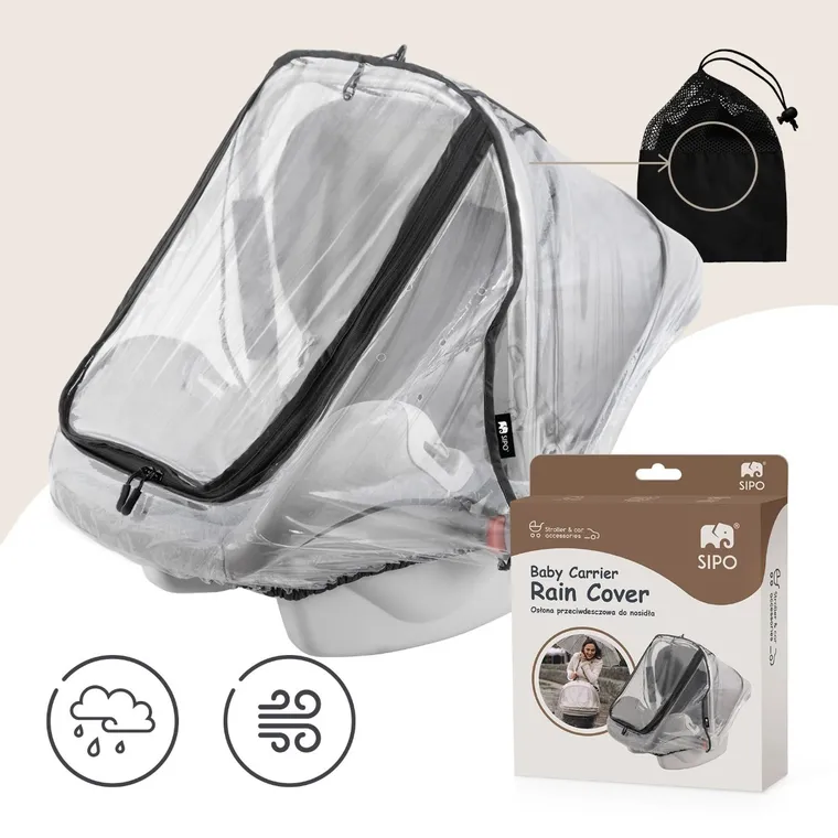 Sipo, uniwersalna osłona przeciwdeszczowa do nosidła