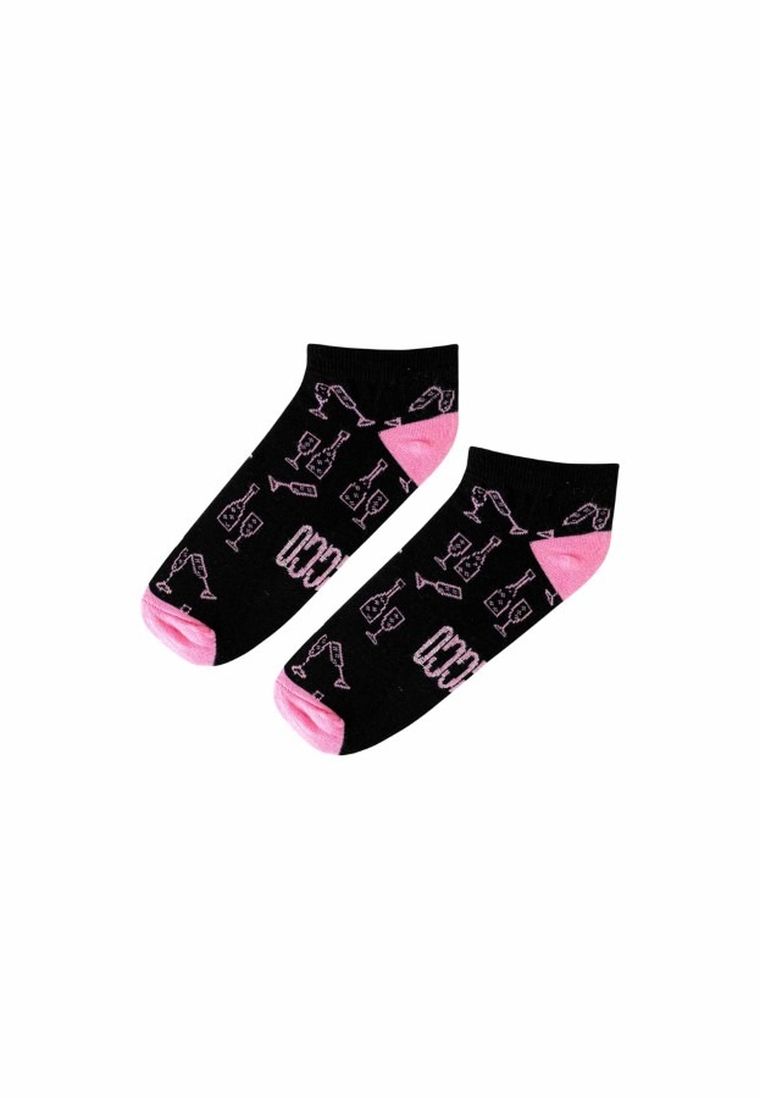 Skarpetki damskie, stopki, czarne, Adrian