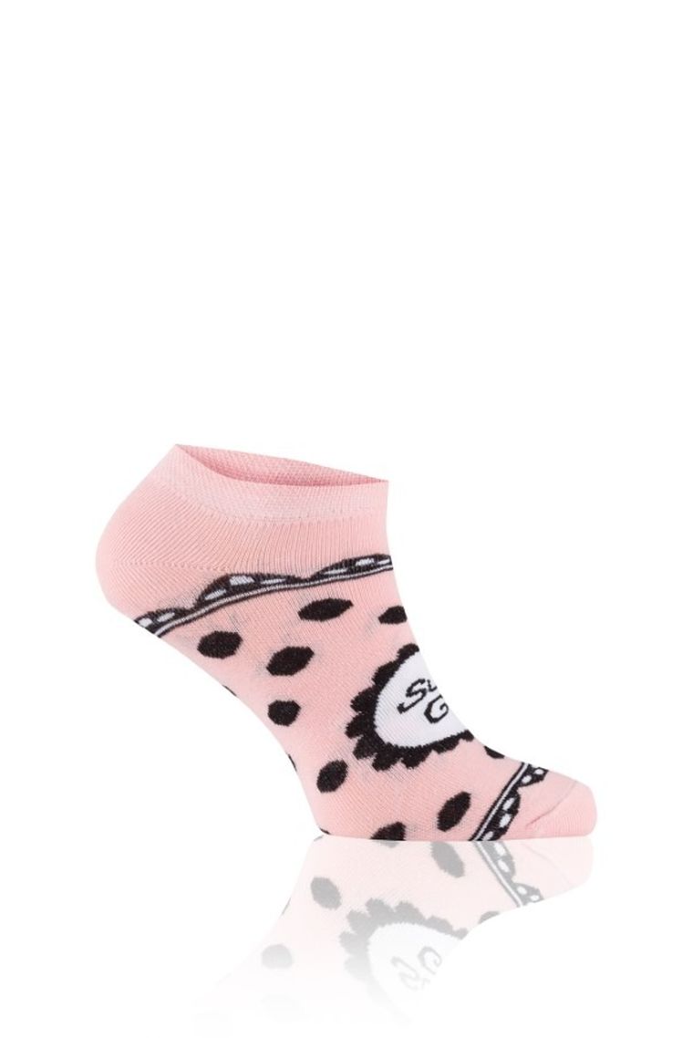 Skarpetki dziewczęce, stopki, różowe, Italian Fashion