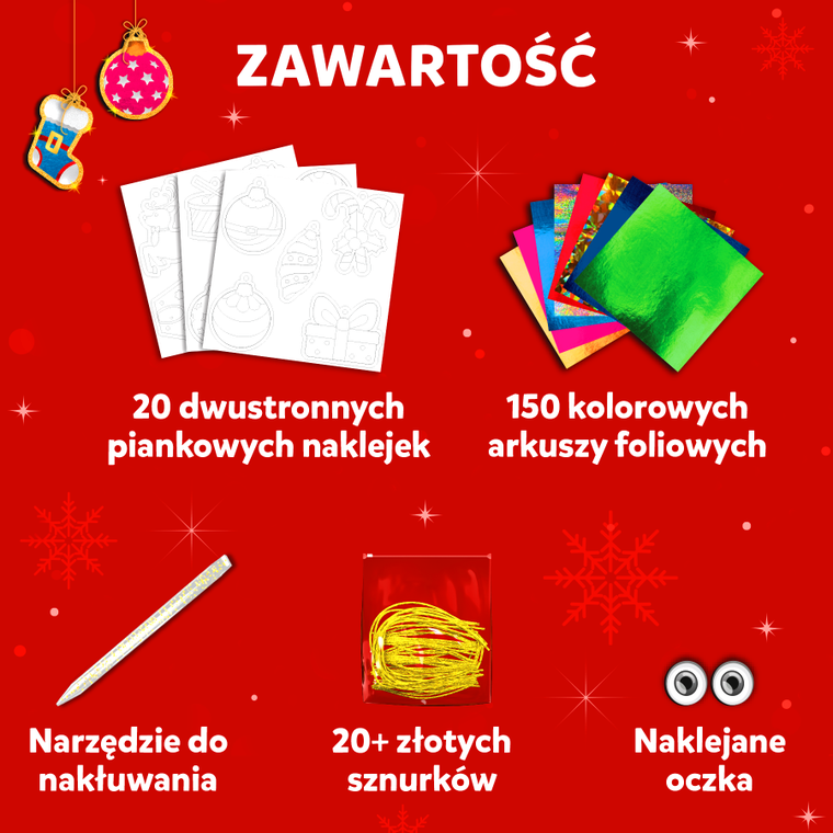 Skillmatics, Foil Fun, Ozdoby Świąteczne, zestaw artystyczny