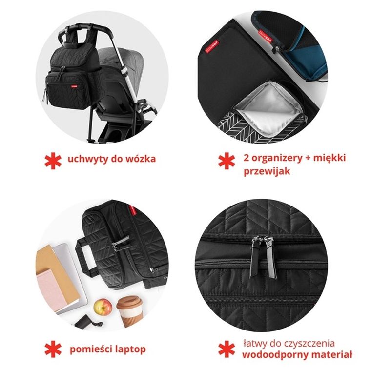 Skip Hop, Forma, plecak do wózka, Jet Grey