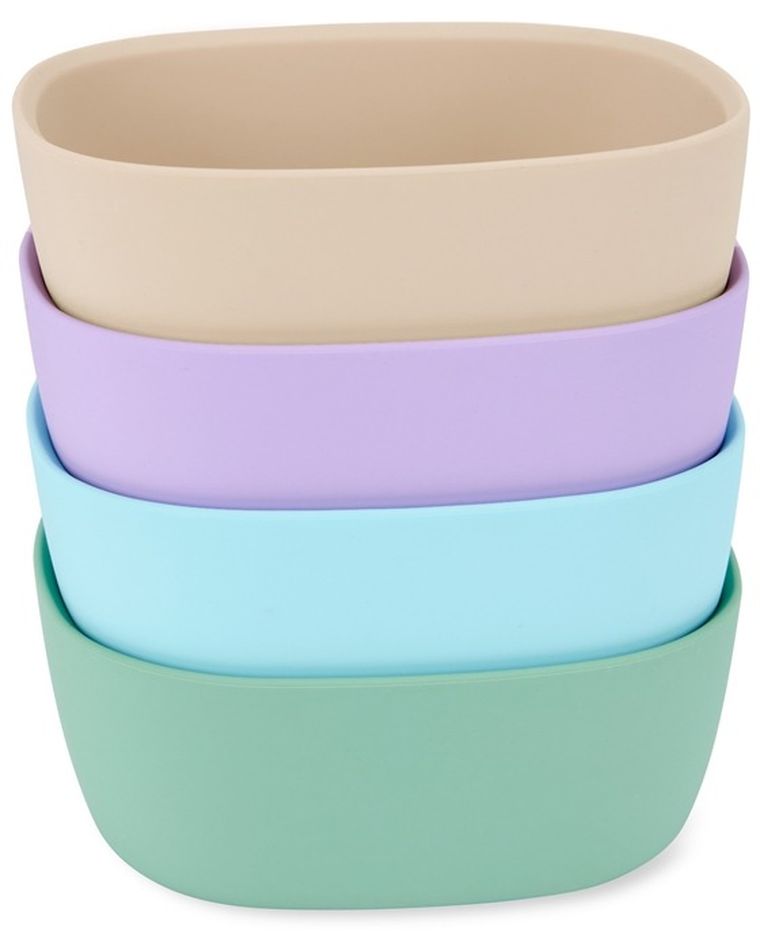 Skip Hop, miska dla dziecka, silikonowa, squad blue