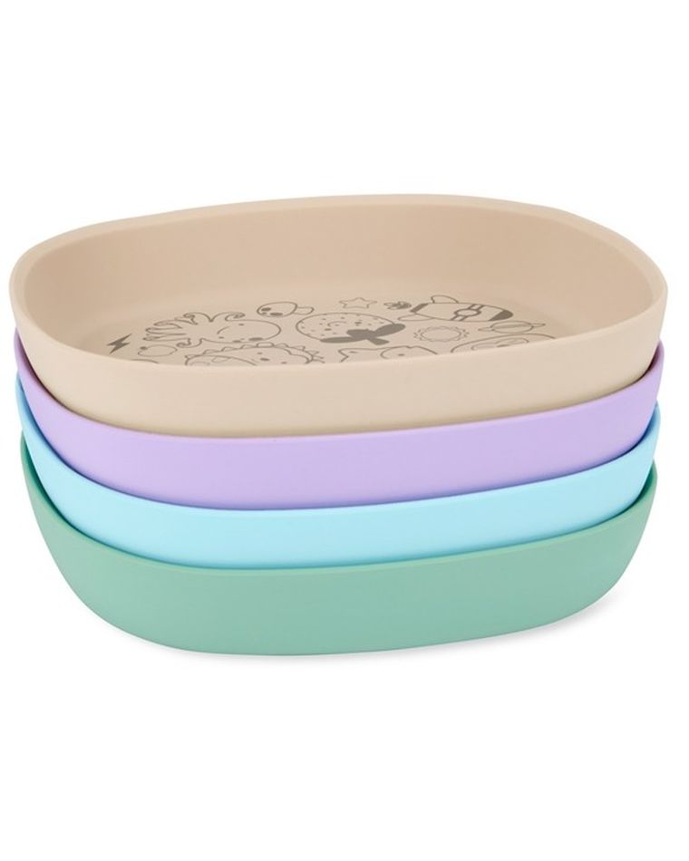 Skip Hop, talerzyk dla dziecka, silikonowy, squad oat