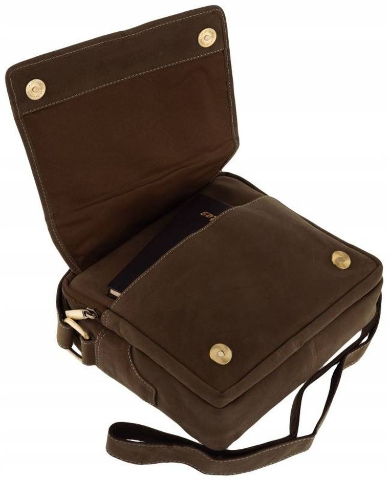 Skórzana męska listonoszka na ramię, Always Wild