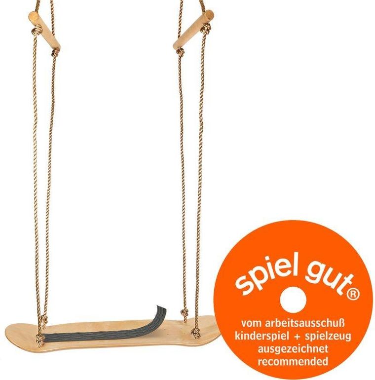 Small Foot, drewniana huśtawka, z deskorolką