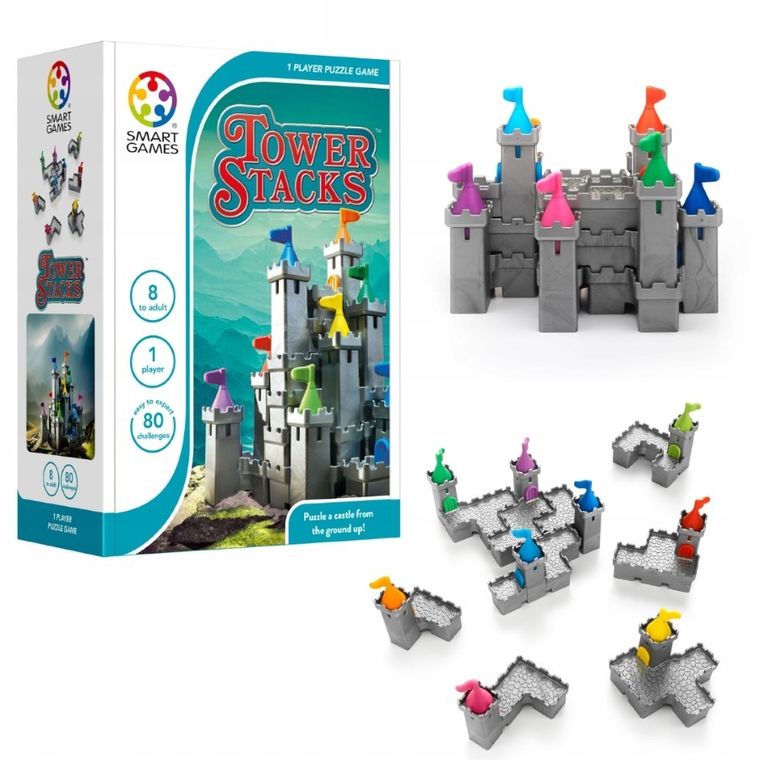 Smart Games, Tower Stacks, wersja angielska, gra logiczna