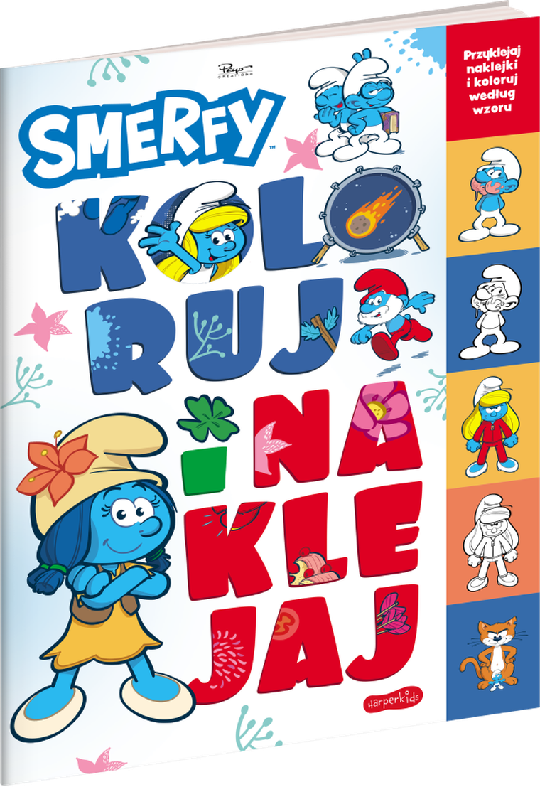 Smerfy. Nowe przygody. Koloruj, czytaj, naklejaj
