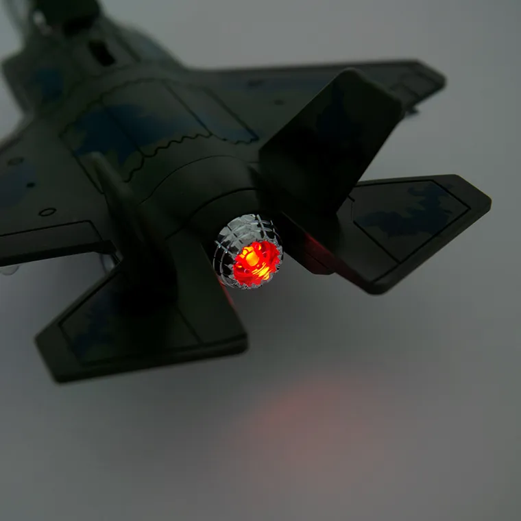 Smiki, AirTrooper, bojowy samolot wojskowy, model, światło i dźwięk, 1:16