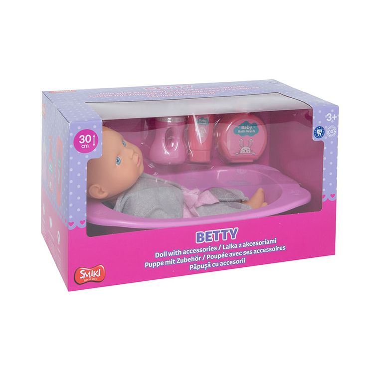 Smiki, Betty, lalka bobas z akcesoriami, 30 cm