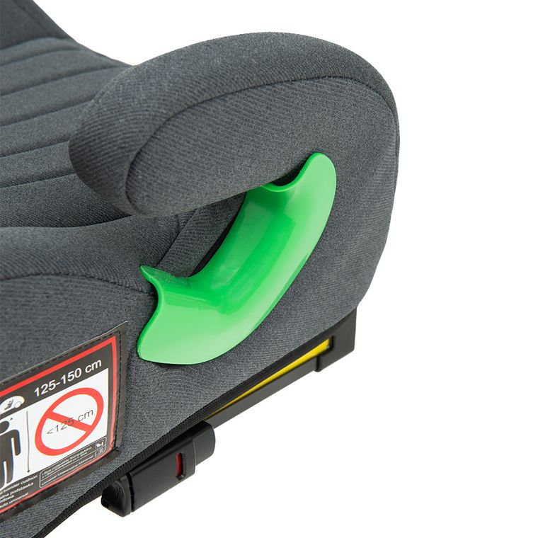 Smiki, Booster iSize, podstawka samochodowa, isofix, szara, 125-150 cm