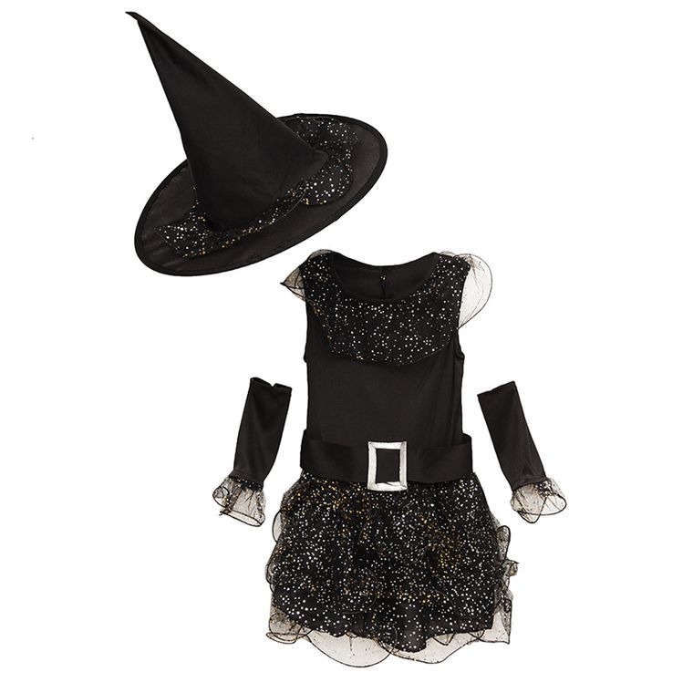 Smiki, Czarownica, sukienka z kapeluszem, strój dla dzieci