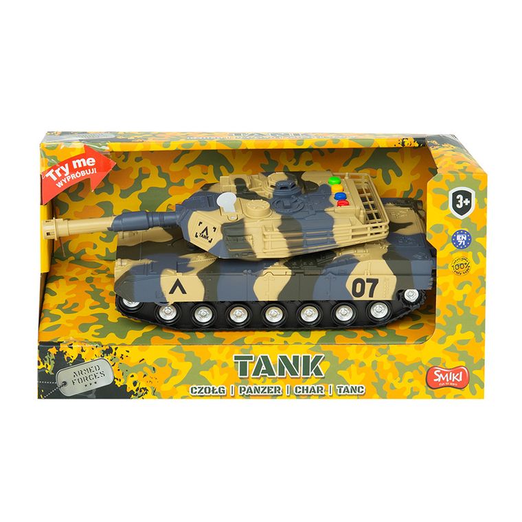 Smiki, Czołg, pojazd, światło i dźwięk, 25 cm