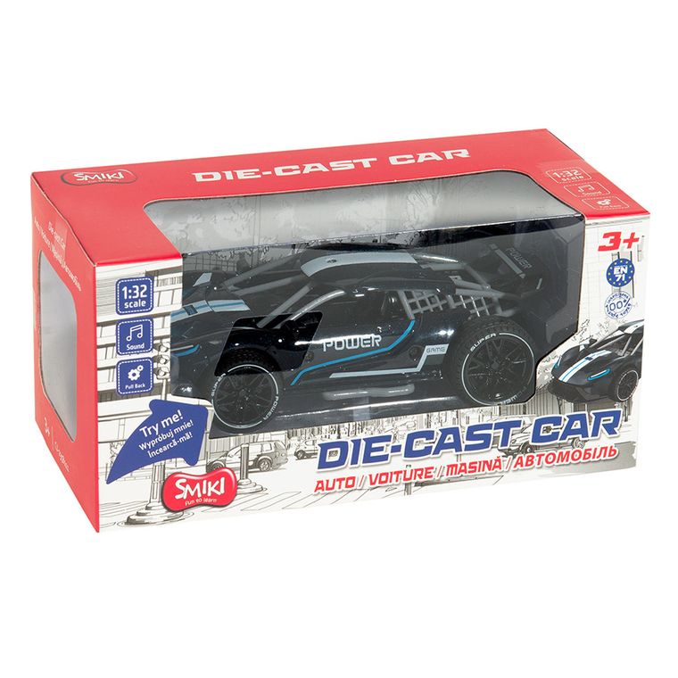 Smiki, Ford Racing, pojazd z dźwiękiem, pull back, 1:32