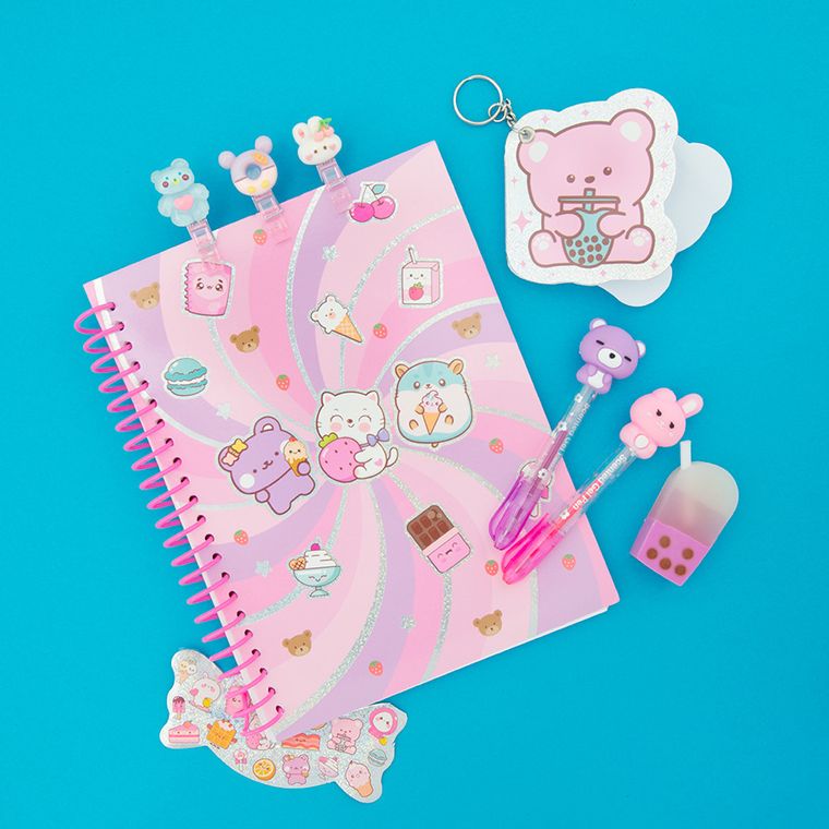 Smiki, Kawaii, notes, zestaw z akcesoriami