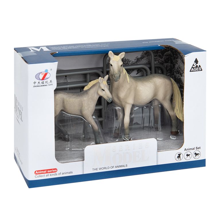 Smiki, Konie w zagrodzie, zestaw figurek, 2 szt.