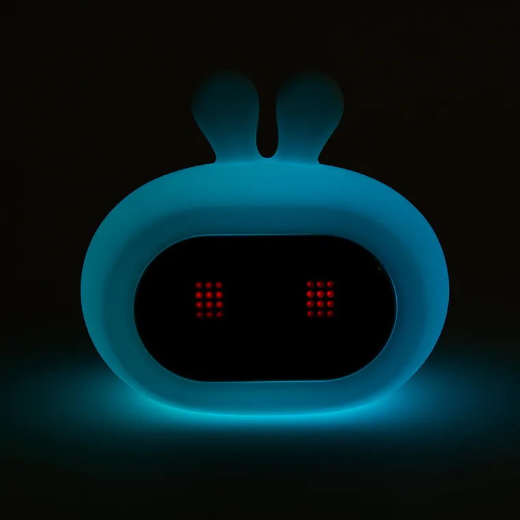 Smiki, Królik, lampka silikonowa LED z zegarkiem