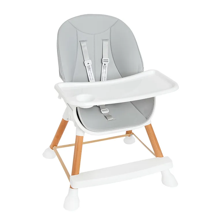 Smiki, krzesełko do karmienia, szare