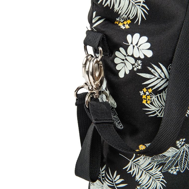 Smiki, Kwiaty, torba do wózka, czarna
